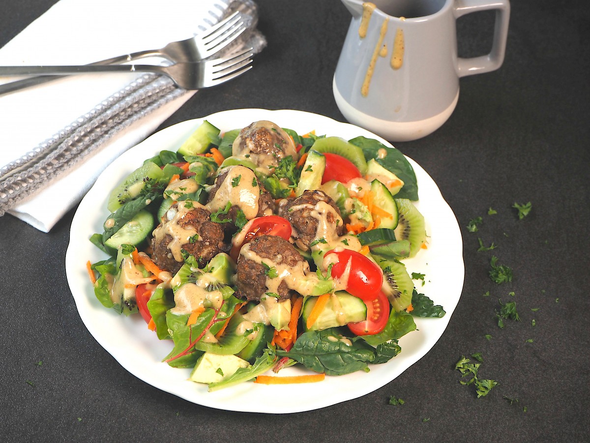 Summer Meatball Salad | Paleo | Gluten-free | The JOYful Table