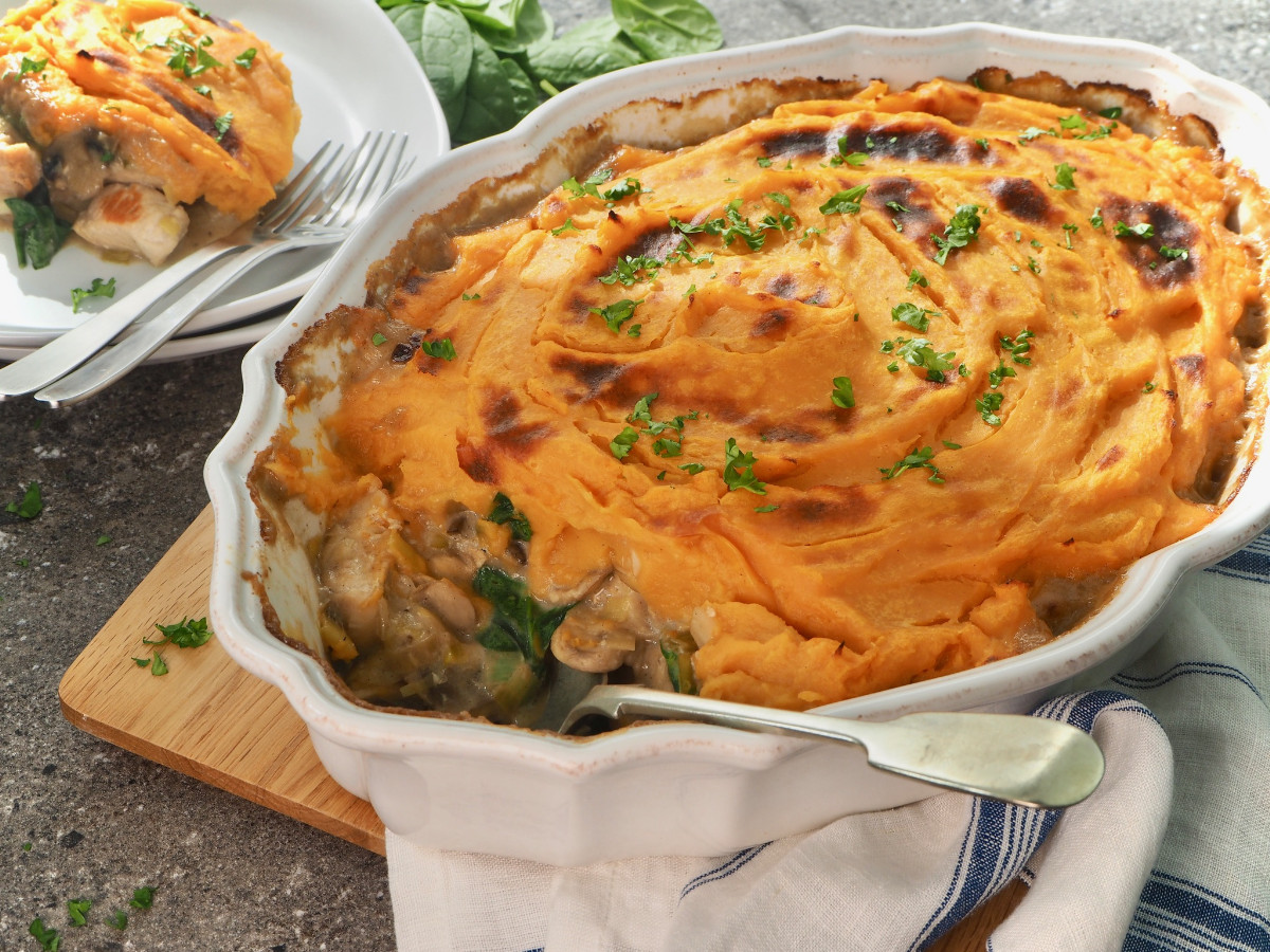 Chicken & Mushroom Bake with Vegetable Mash | Paleo | Gluten-free | The JOYful Table