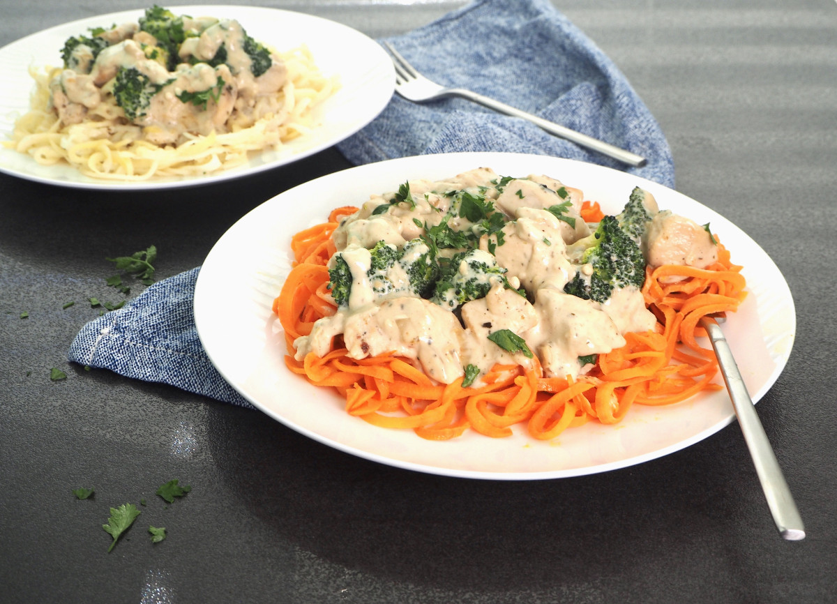 Chicken & Broccoli Alfredo | Paleo | Gluten-free | The JOYful Table