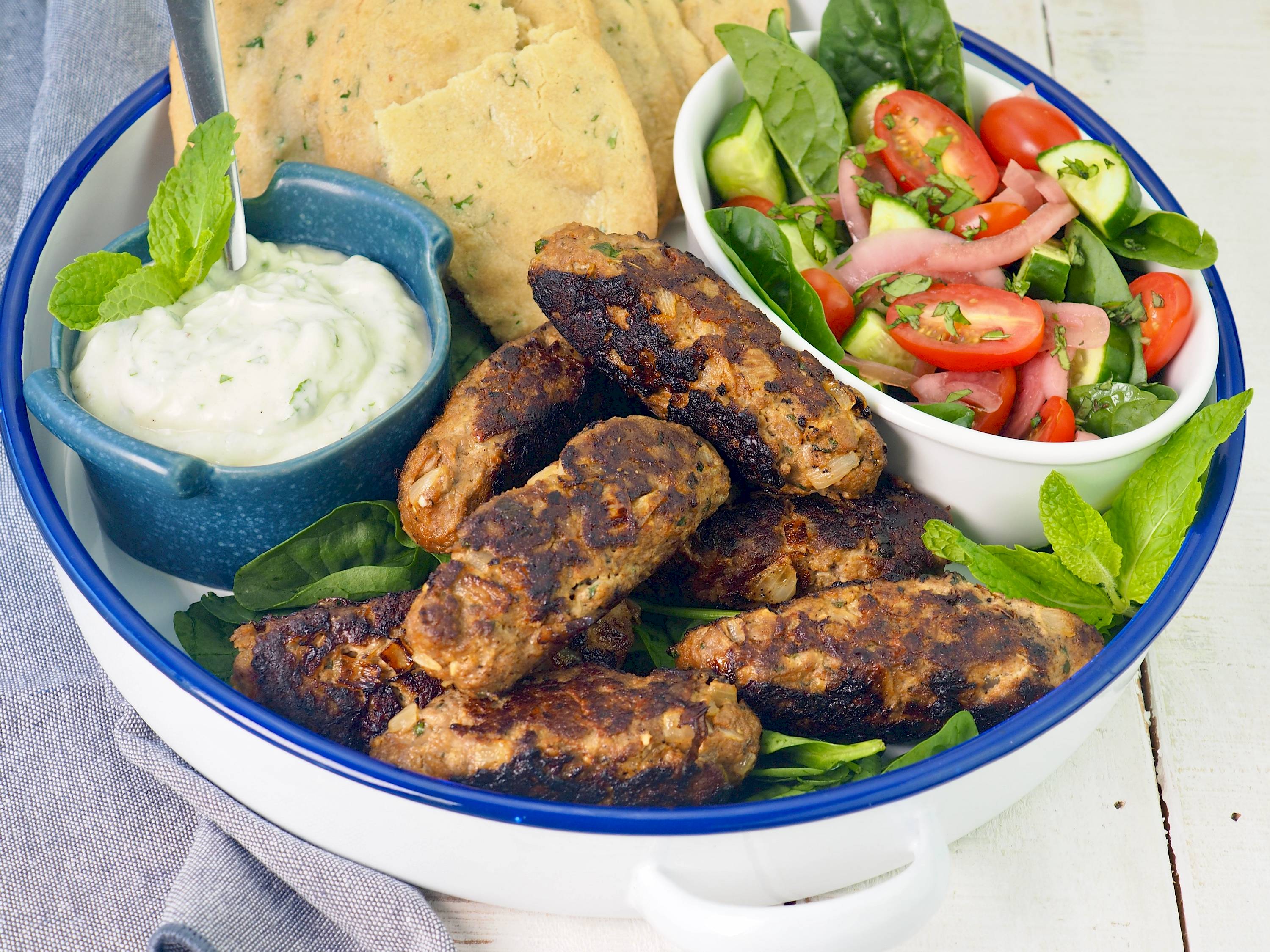 Beef Kofta with Tzatziki Sauce | Paleo | Gluten-free | The JOYful Table